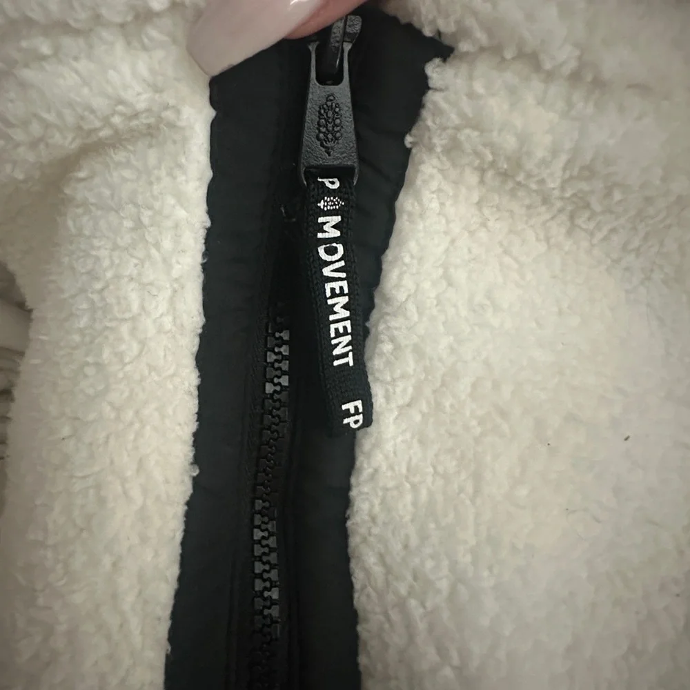 Free People Mountain High 1/2 Zip in White Combo - Picture 5 of 5